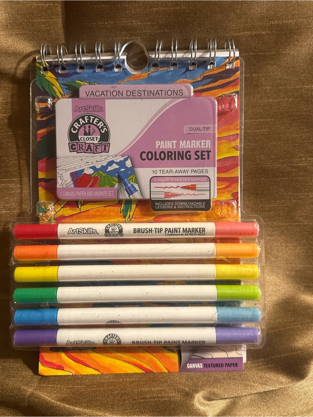ArtSkills Crafter's Closet Dual-Tip Paint Marker Coloring Set - Multicolor